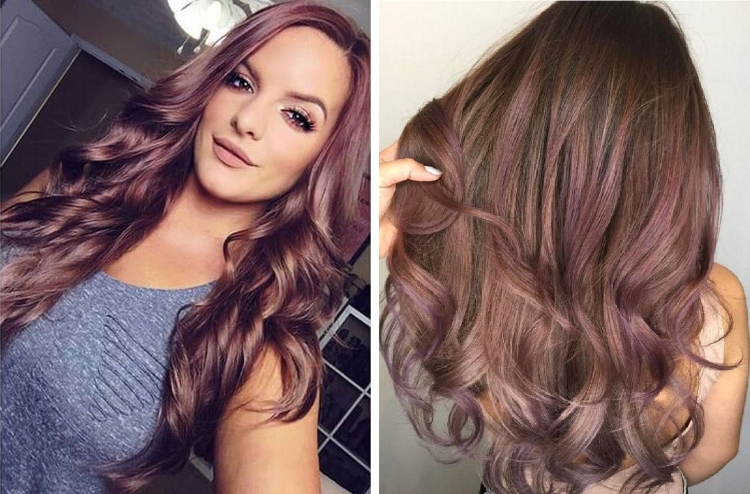Couleur de cheveux laiteuse avec différentes nuances