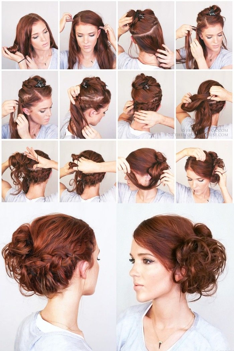 Coiffures pour la nouvelle année pour cheveux moyens faites-le vous-même à la maison