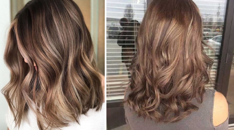 Couleur de cheveux laiteuse avec différentes nuances