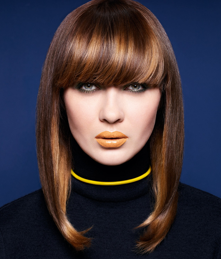 (+125 photos) Coupe de cheveux Shatush pour cheveux courts foncés