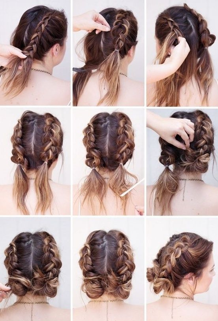 Coiffures pour la nouvelle année pour cheveux moyens faites-le vous-même à la maison