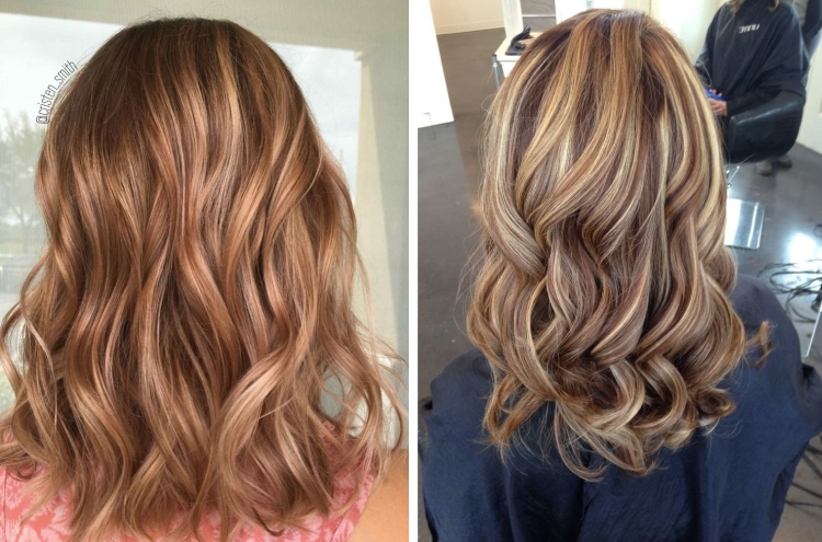 Couleur de cheveux laiteuse avec différentes nuances
