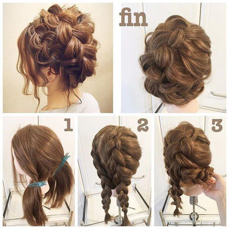 Coiffures pour la nouvelle année pour cheveux moyens faites-le vous-même à la maison