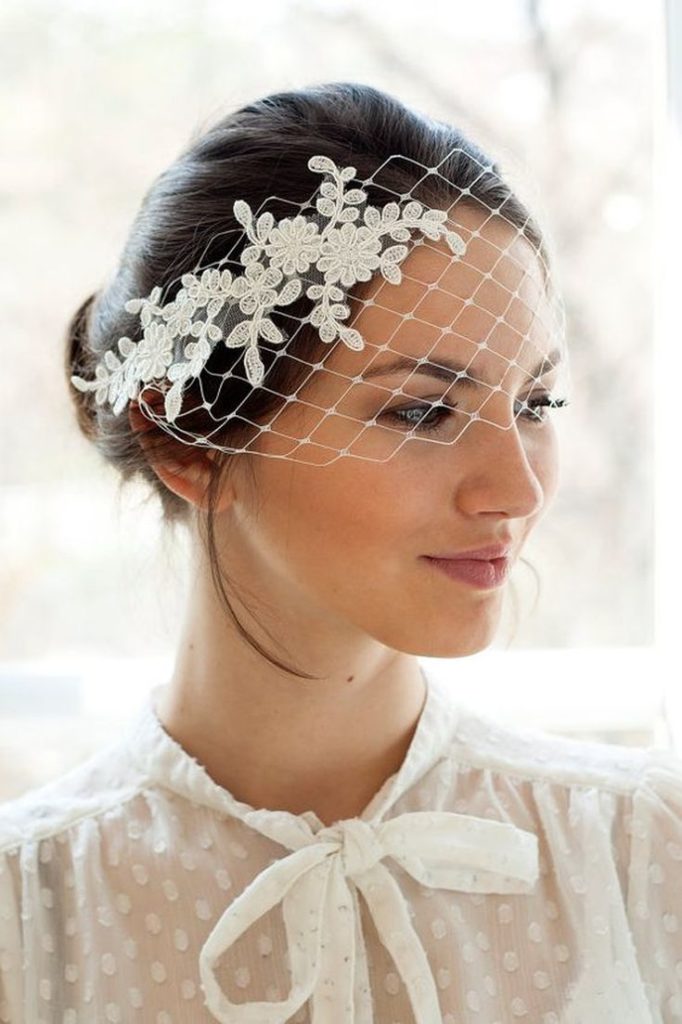 (+240 photos) Coiffures de mariage pour cheveux longs avec un voile