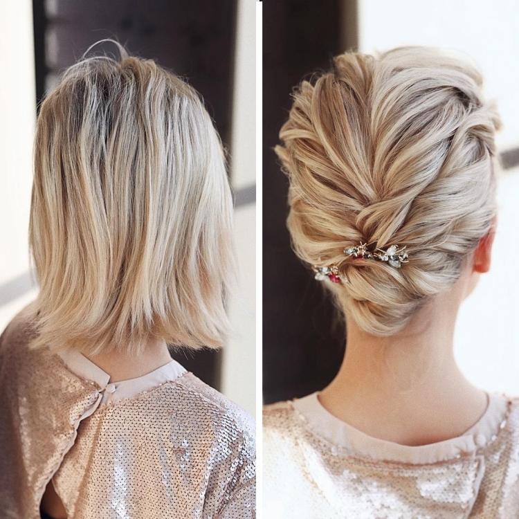 Coiffures pour le Nouvel An pour cheveux courts avec vos propres mains à la maison