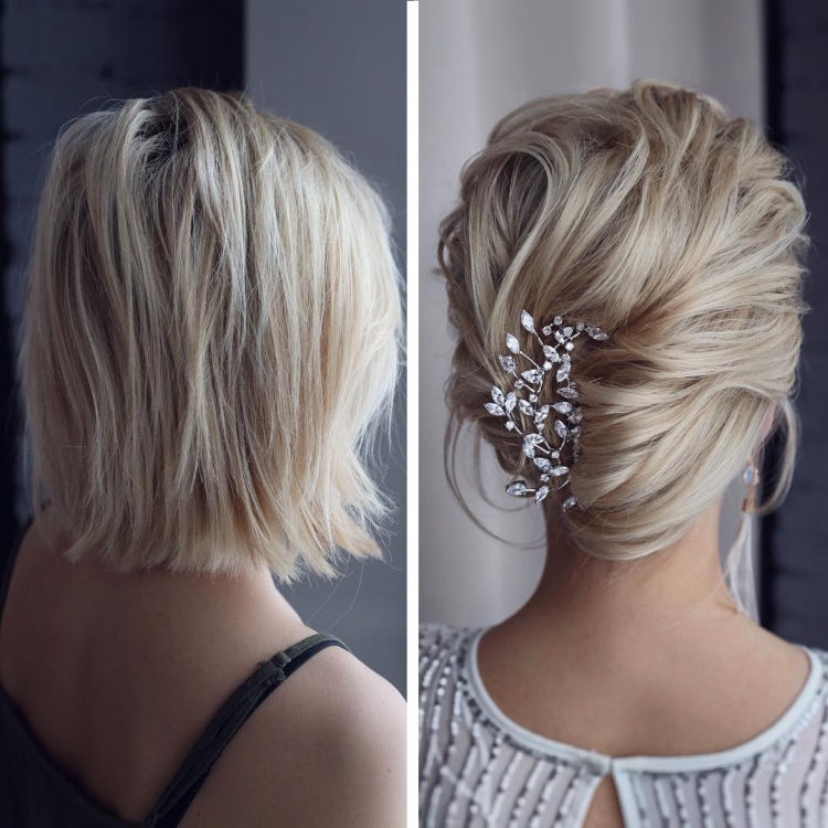 Coiffures pour le Nouvel An pour cheveux courts avec vos propres mains à la maison