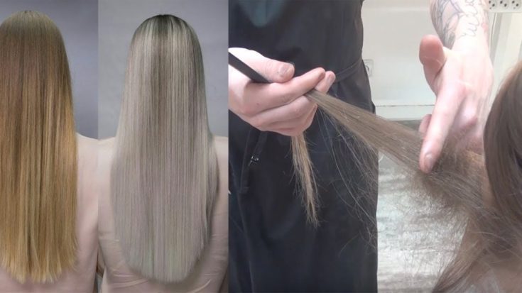 (+125 photos) Coupe de cheveux Shatush pour cheveux courts foncés
