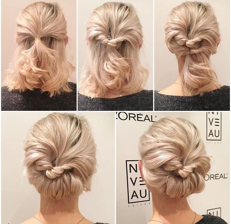 Coiffures pour le Nouvel An pour cheveux courts avec vos propres mains à la maison