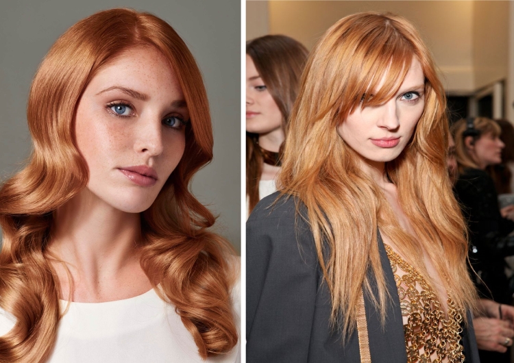 Couleur de cheveux laiteuse avec différentes nuances