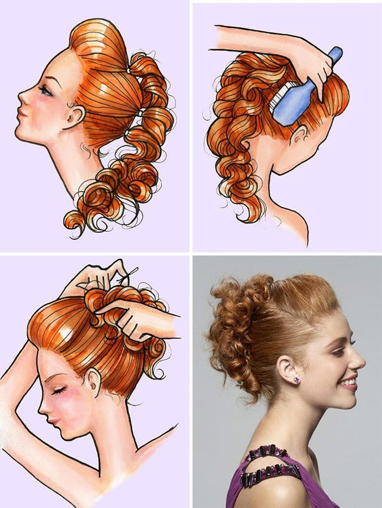 Coiffures pour la nouvelle année pour cheveux moyens faites-le vous-même à la maison