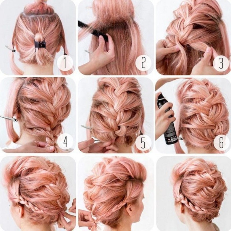 Coiffures pour la nouvelle année pour cheveux moyens faites-le vous-même à la maison