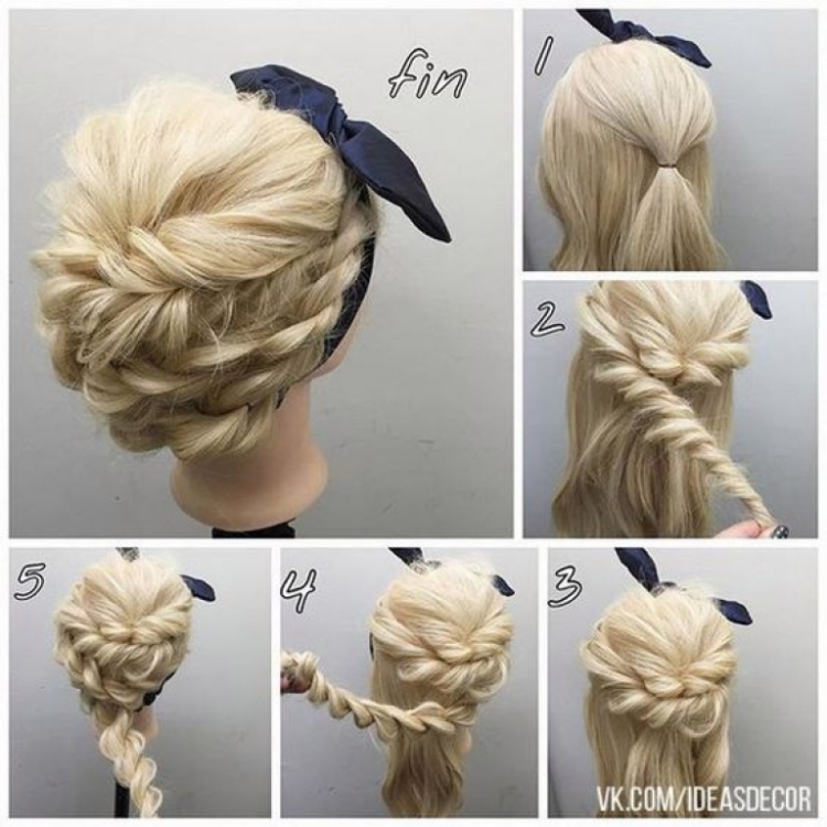Coiffures pour la nouvelle année pour cheveux moyens faites-le vous-même à la maison