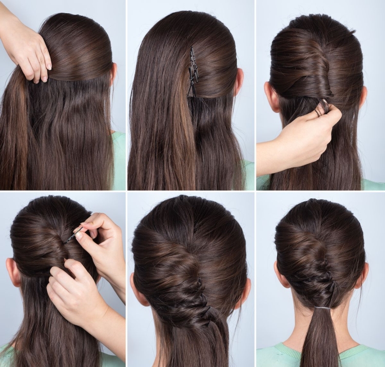 Coiffures pour la nouvelle année pour cheveux moyens faites-le vous-même à la maison
