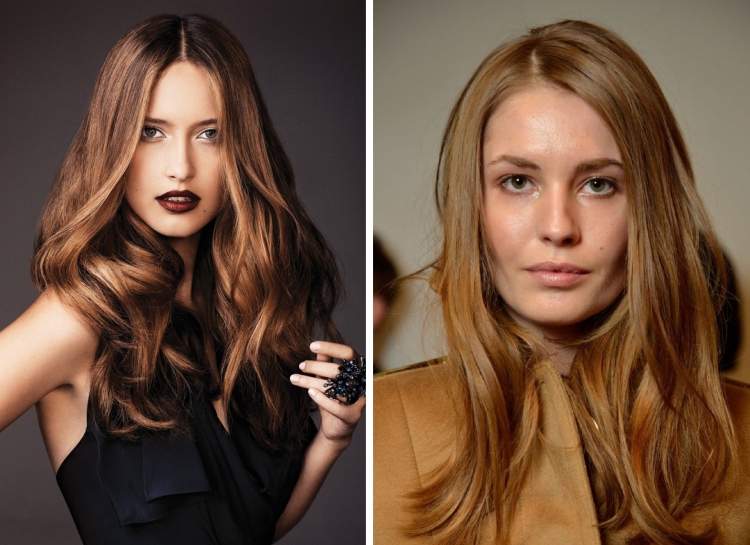 Couleur de cheveux laiteuse avec différentes nuances