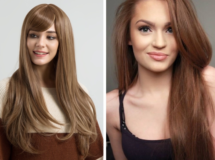 Couleur de cheveux laiteuse avec différentes nuances