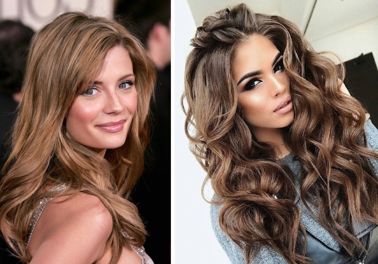 Couleur de cheveux laiteuse avec différentes nuances