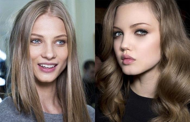 Couleur de cheveux laiteuse avec différentes nuances