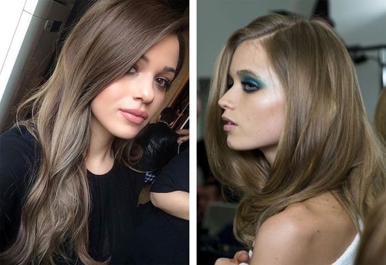 Couleur de cheveux laiteuse avec différentes nuances
