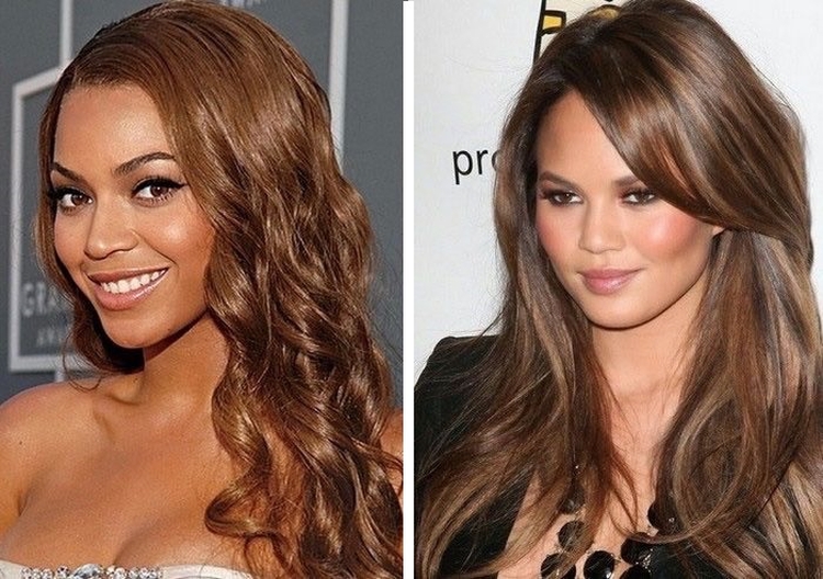 Couleur de cheveux laiteuse avec différentes nuances