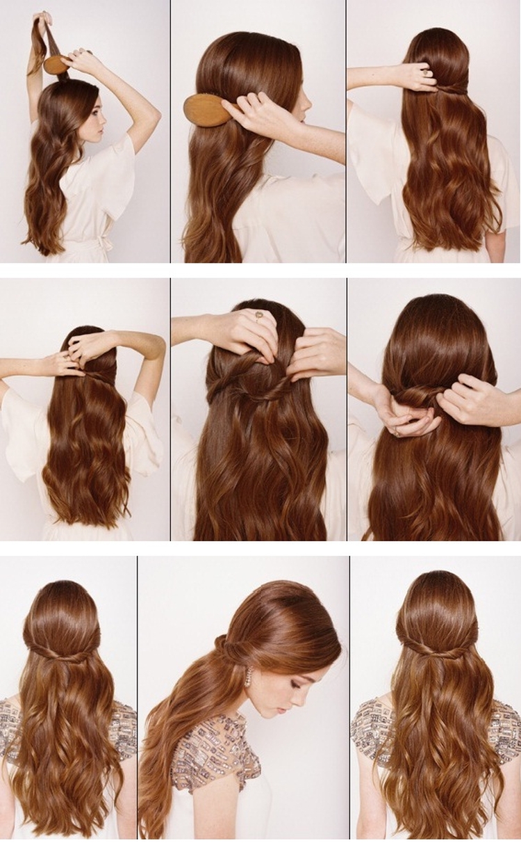Coiffures pour la nouvelle année pour cheveux moyens faites-le vous-même à la maison