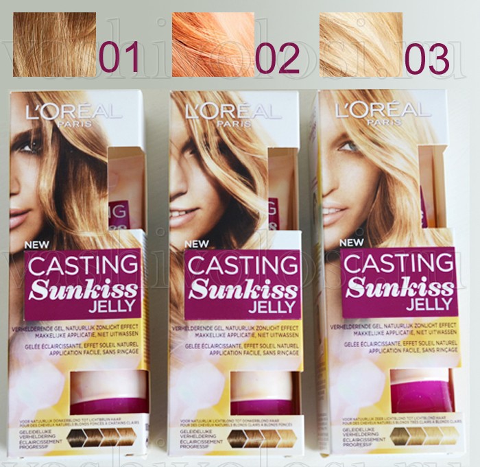 Palettes de couleurs Loreal avec des résultats de coloration