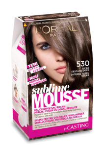 Palettes de couleurs Loreal avec des résultats de coloration