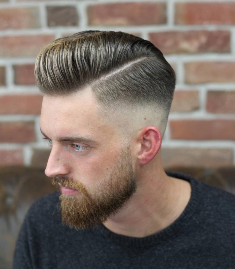 Coupes de cheveux pour hommes aux tempes rasées avec noms et exemples