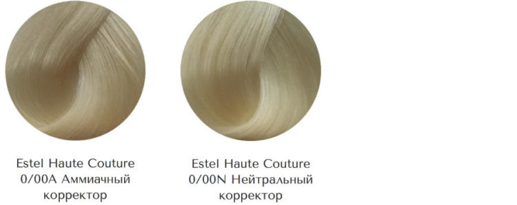 Palette de couleurs de cheveux Estelle