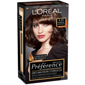 Palettes de couleurs Loreal avec des résultats de coloration