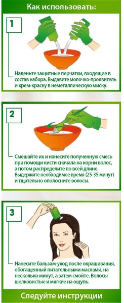 Palette de peinture Garnier par numéros avec exemples et photos