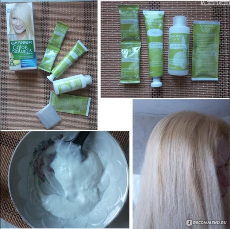 Palette de peinture Garnier par numéros avec exemples et photos