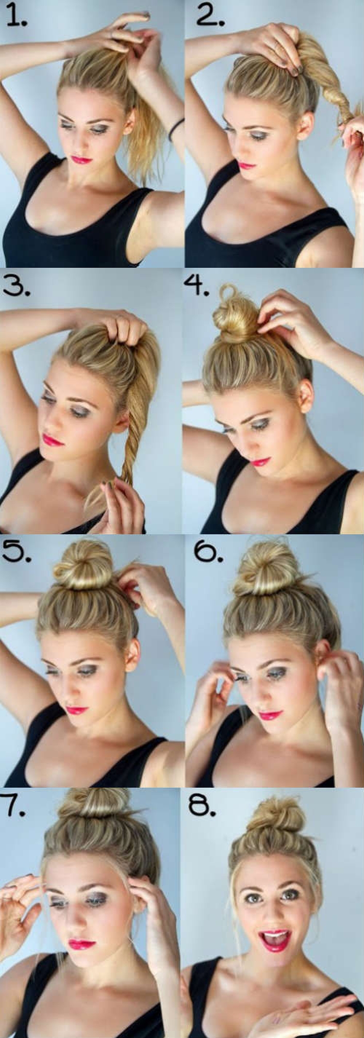 Chignon à faire soi-même pour cheveux longs