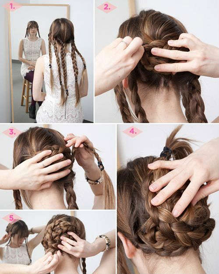 Chignon à faire soi-même pour cheveux longs