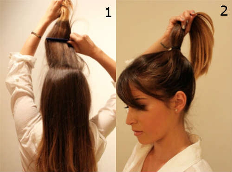 Chignon à faire soi-même pour cheveux longs