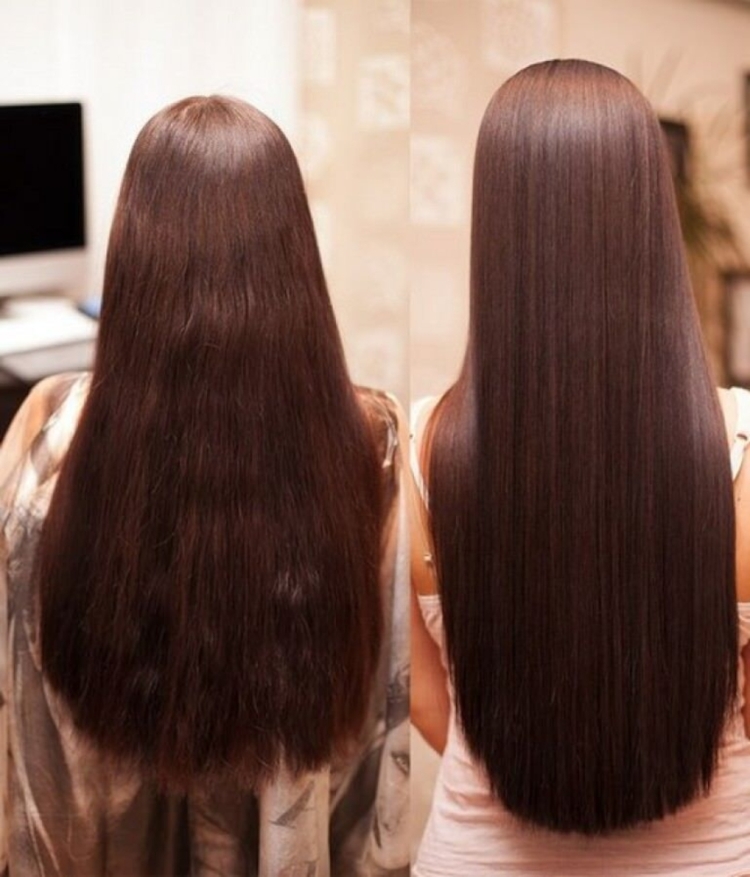 Lissage des cheveux à la kératine