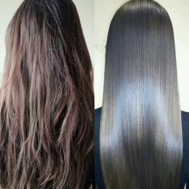 Lissage des cheveux à la kératine