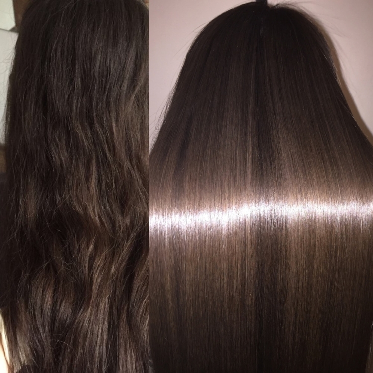 Lissage des cheveux à la kératine