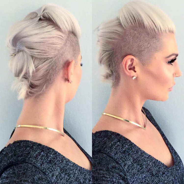 Coupes de cheveux pour femmes aux tempes rasées