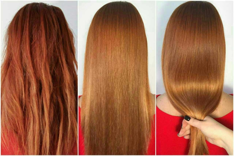 Lissage des cheveux à la kératine