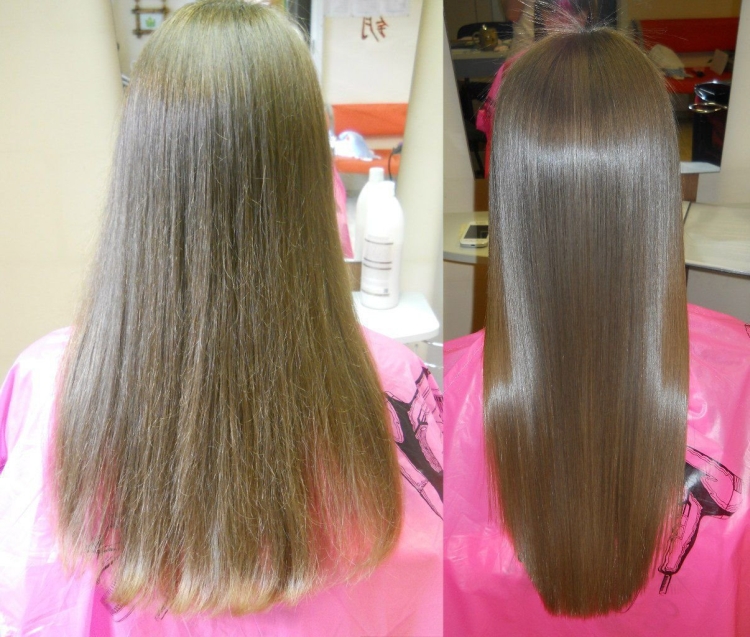 Lissage des cheveux à la kératine