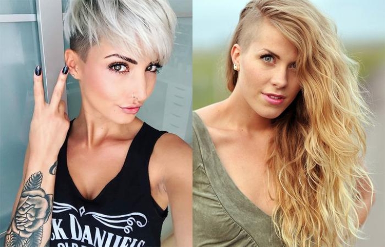 Coupes de cheveux pour femmes aux tempes rasées