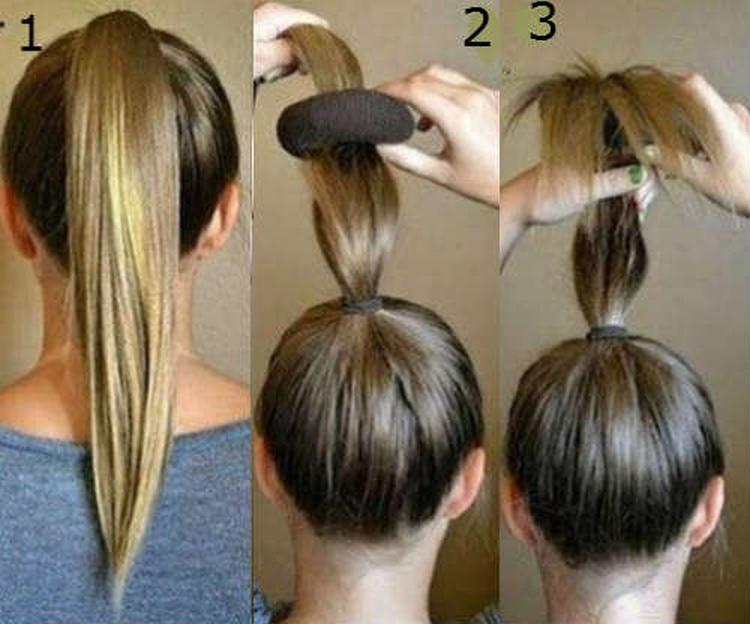Chignon à faire soi-même pour cheveux longs