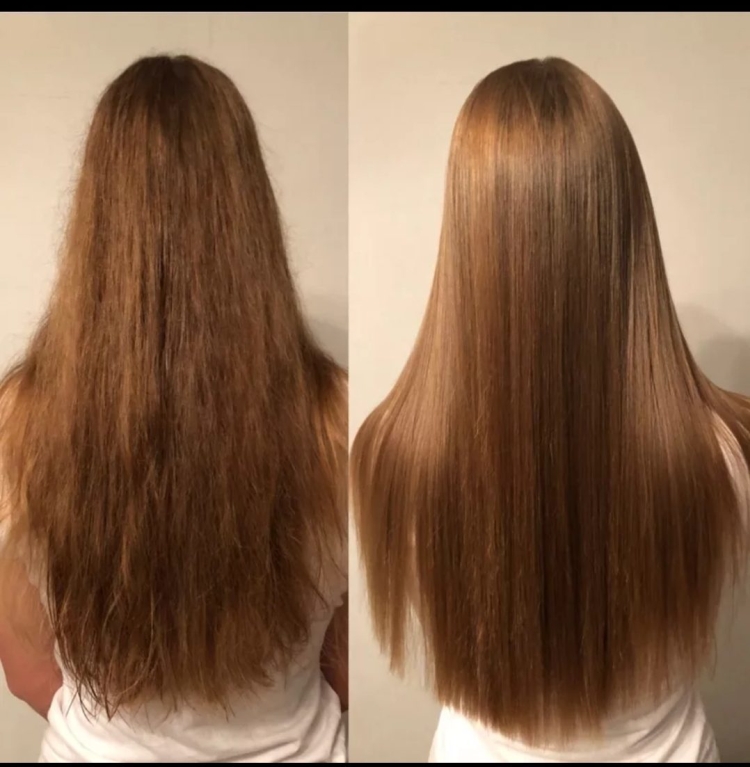 Lissage des cheveux à la kératine
