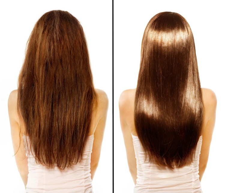 Lissage des cheveux à la kératine