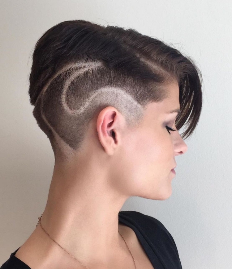Coupes de cheveux pour femmes aux tempes rasées