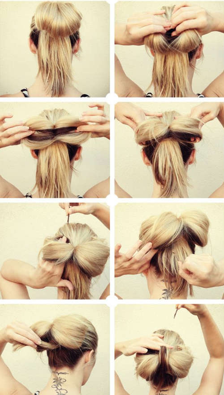 Chignon à faire soi-même pour cheveux longs