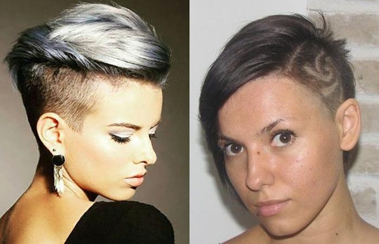 Coupes de cheveux pour femmes aux tempes rasées
