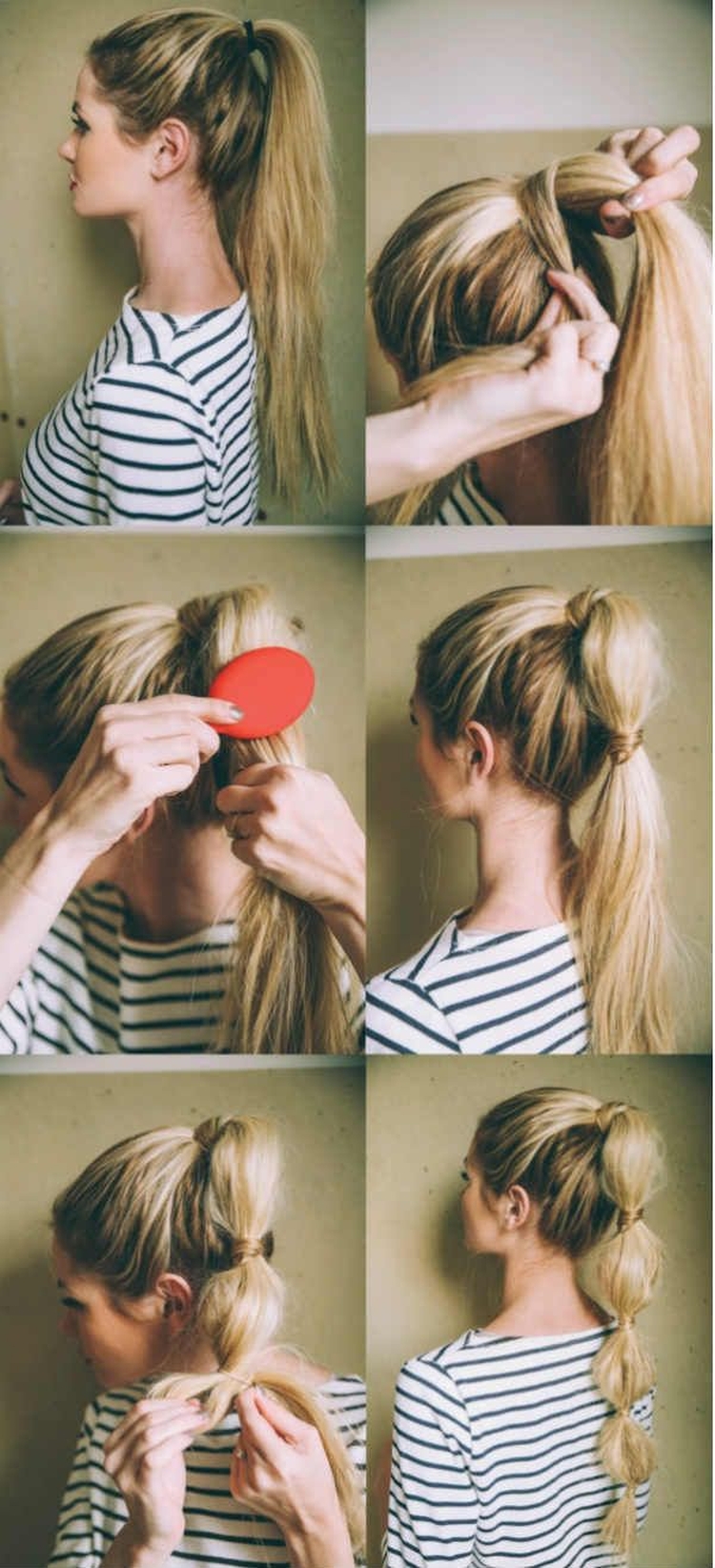 Coiffures hautes pour cheveux longs