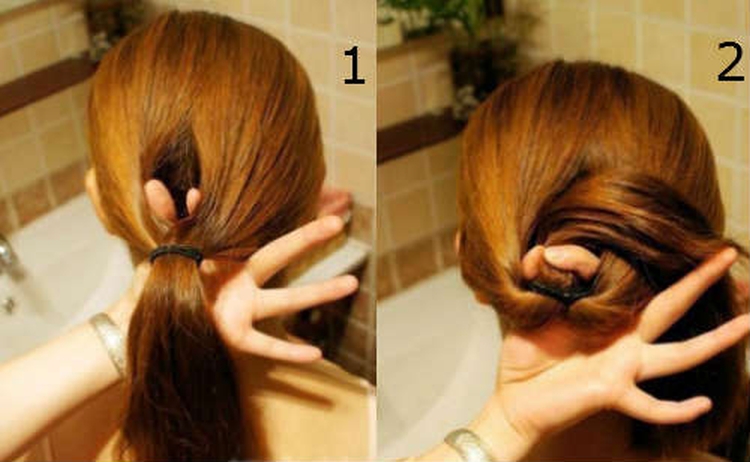 Chignon à faire soi-même pour cheveux longs