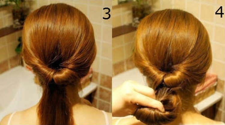 Chignon à faire soi-même pour cheveux longs